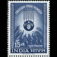 INDIA 1963 - Scott# 372 FAO Freedom from Hunger Set of 1 NH