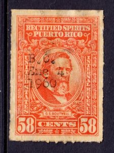 Puerto Rico - Scott #RE45 - Used - Creasing, thin LL - SCV $6.00