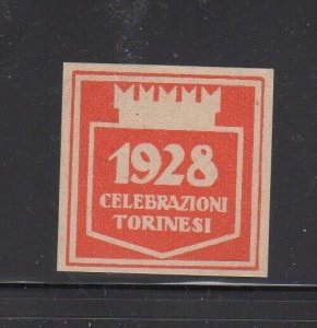 Italian Advertising Stamp-1928 Turin Celebrations 