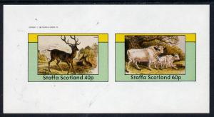 Staffa 1982 Deer imperf  set of 2 values (40p & 60p) ...