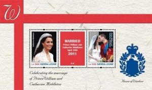 Sierra Leone - Royal Wedding Prince William And Kate Middleton Stamp - S/S MNH