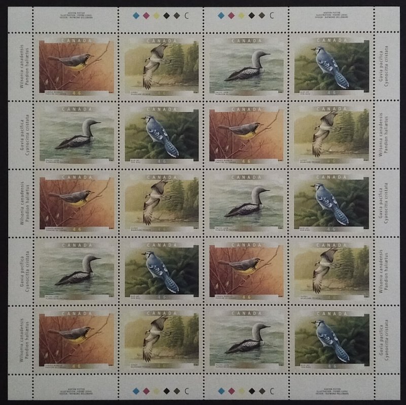 Canada 1594ii|BK241b Birds of Canada Sheets and Booklets Complete MNH