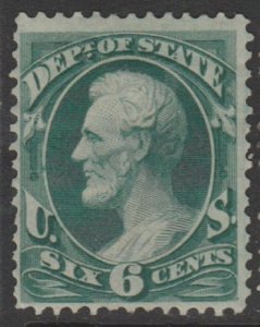 U.S. Scott #O60 Lincoln - Dept. of State - Official Stamp - Mint Single