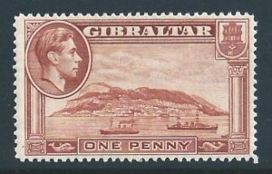 Gibraltar #108a NH 1p Rock of Gibraltar - Perf 14 - Chestnut