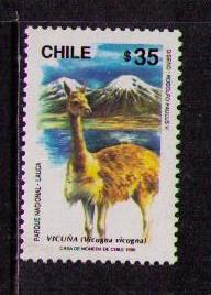 CHILE Sc# 873a MNH FVF Vicuna & Mountains