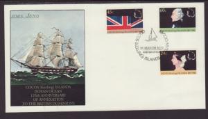 Cocos Keeling Islands 82-84 Annexation 1982 U/A FDC