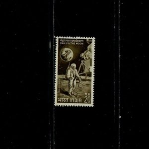 India 1969 - Astronaut on the Moon Space - Single Stamp - Scott #503 - MNH