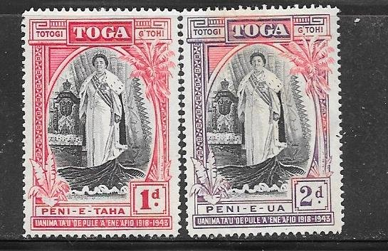 Togo #70-71 Togo's Queen (MNG  CV $8.65