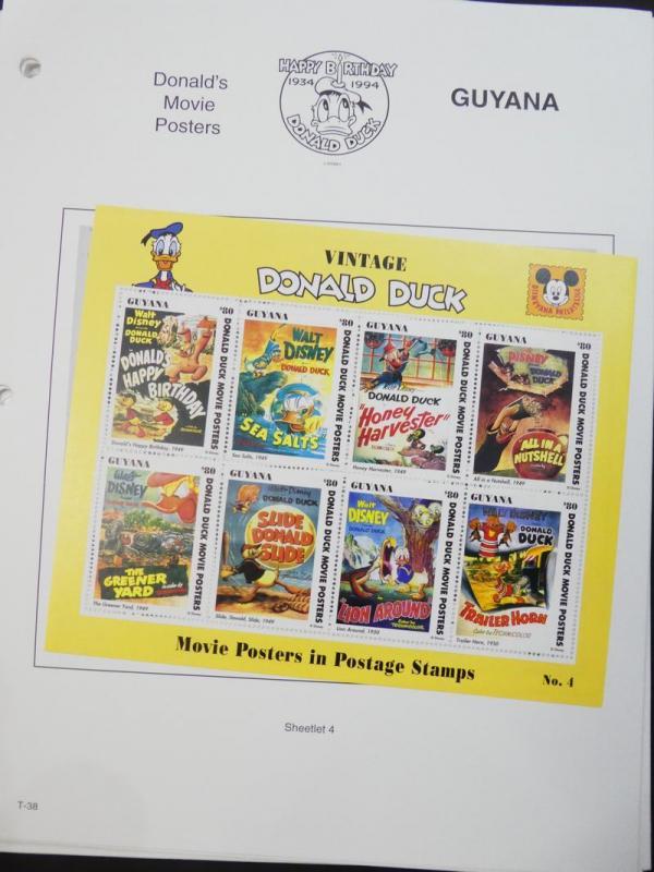 EDW1949SELL : GUYANA Beautiful collection of VF MNH Disney sets, S/S & Shtlts