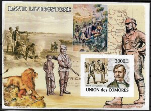 Comoro Is #1060 MNH IMP. S/Sheet - David Livingstone