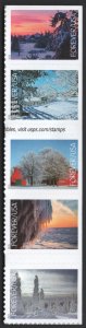 SC#6038-6042 (Forever) Winter Landscapes Booklet Strip of Five (2025) SA
