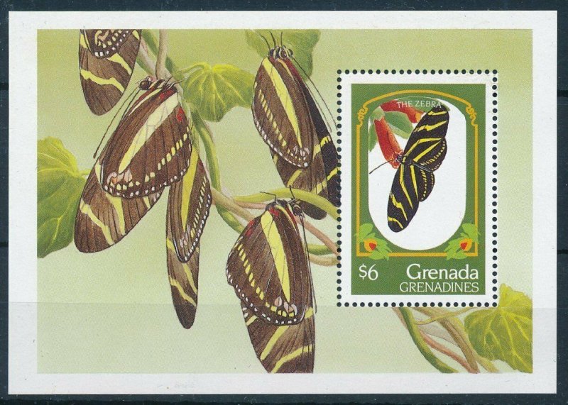 [108942] Grenada Grenadines 1993 Insects butterflies papillons Sheet MNH