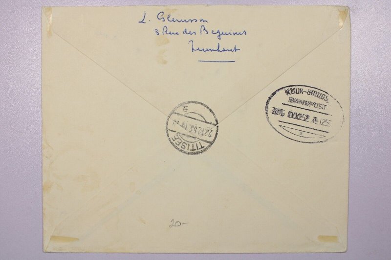 Belgium 1953 Registered Express Cover Turnhout to Germany - L39235