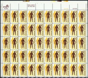 1469, MNH 8¢ Yellow Color Shifted Right Error Freak Full Sheet - Stuart Katz