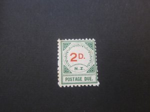 New Zealand 1899 SG D11 small toning back MH