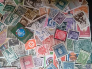 500 Unused Mint WW MNH Stamps 600k Hoard   97% Different! Vintage/Antique Dates