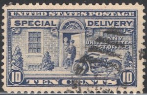 US 1922 Sc E12 Used Special Delivery F-VF, Motorcycle Messenger