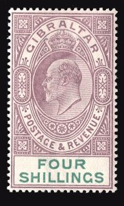 MOMEN: GIBRALTAR SG #53 1903 CROWN CA MINT OG NH £150++ LOT #66930*