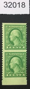 US STAMPS #538a MINT OG NH PAIR LOT #32018