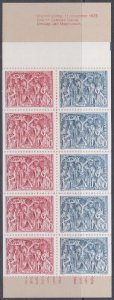 SWEDEN SC #1148a CPL MNH BOOKLET of 10 - 5 SETS x 2 DIFF - BIBLICAL JESSE