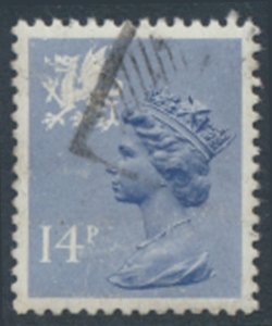 Wales  GB  Machin 14p SG W39  Used Type I SC# WMMH23  see details