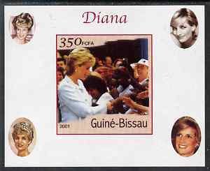 GUINEA BISSAU - 2001 - Diana #8 - Imperf De Luxe Sheet - M N H - Private Issue