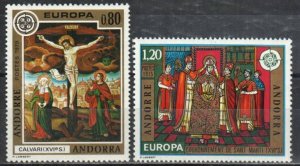 Andorra, French Stamp 236-237  - 75 Europa