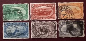 US #285-290 Used F-VF A few w/faults ×6 Stamps