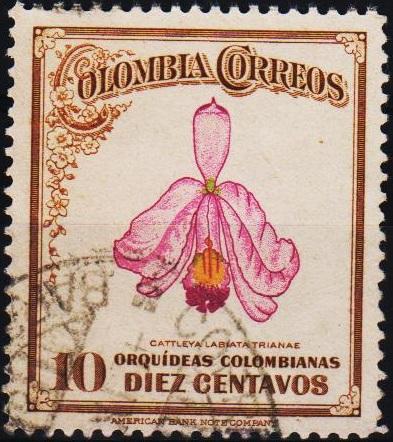 Colombia. 1947 10c S.G.665 Fine Used