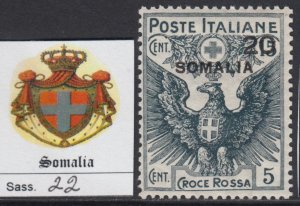 Italy Somalia n. 21 - cv 540$  MNH**