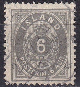 Iceland #25 F-VF Used  CV $19.00 (Z8160)