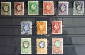 1921-MONTENEGRO-GAETA-FULL SET-12 VALUES WITHOUT OVERPRINT (MNH)-RARE! italy J11