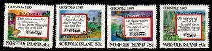 NORFOLK ISLAND SG470/3 1989 CHRISTMAS MNH