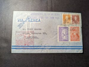 1930 Argentina Airmail First Flight Cover FFC Buenos Aires to New York NY USA