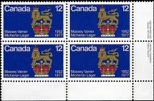 CANADA   #735 MNH LOWER RIGHT PLATE BLOCK  (4)