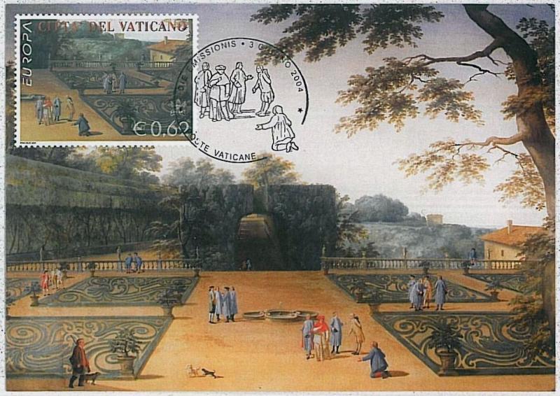 37283   MAXIMUM CARD - VATICANO : EUROPA issue  - 2004