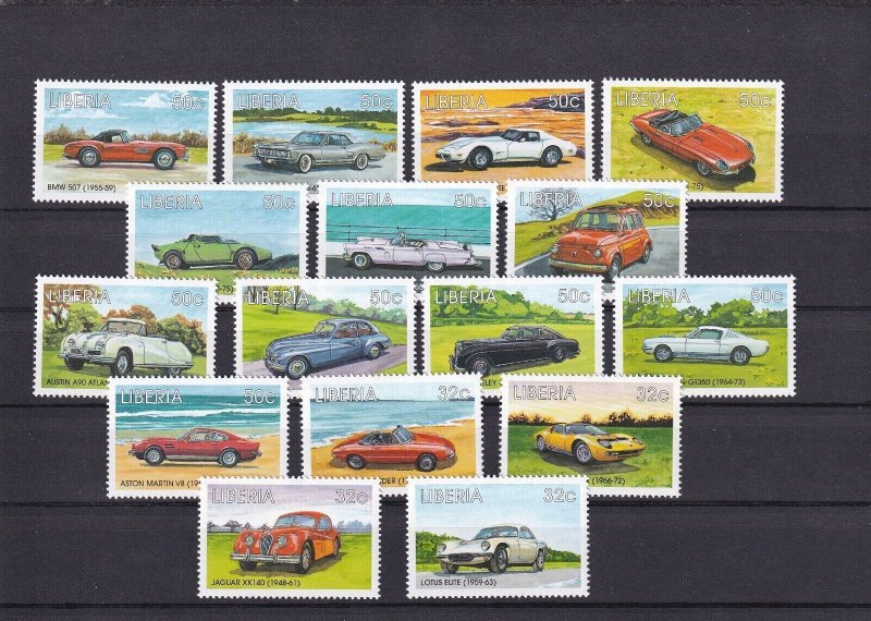 SA19g Liberia 1998 Cars mint stamps