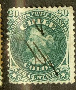 CHILE 19 USED SCV $8.00 BIN $3.25 PERSON