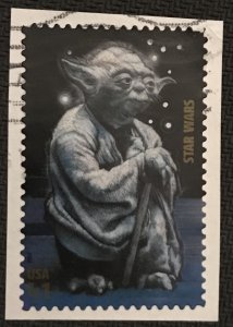 US #4143n Used Single OP Star Wars Yoda SCV $.50 L42