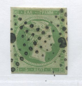 Greece 1861 Hermes Head 5 l used