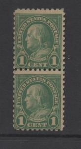 Scott # 581 unused OG  MNH  pair