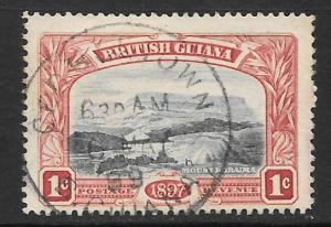 British Guiana Scott #152 Used 1c Mt Roraima SON cancel 2017 CV $2.50