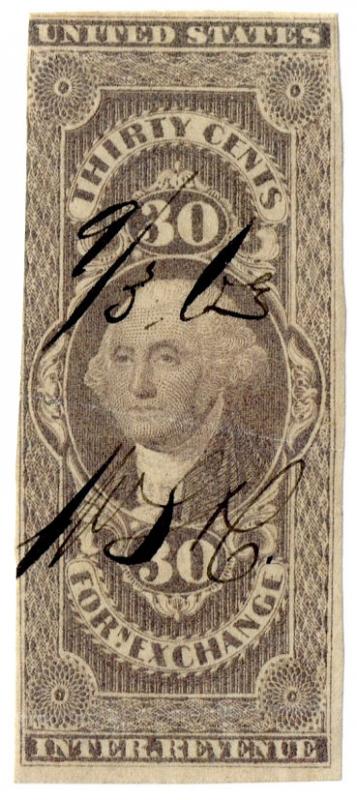 (I.B) US Revenue : Foreign Exchange 30c (first issue)