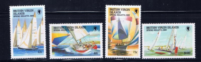 Virgin Is 631-34 MNH 1989 Yachts