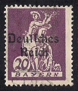 Bavaria #259 20pf Sower Stamp used F