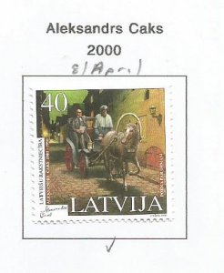 LATVIA - 2000 - Aleksandrs Caks - Perf Single Stamp - Mint Lightly Hinged