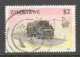 ZIMBABWE Sc# 631 USED FVF Tractor-trailer Truck 
