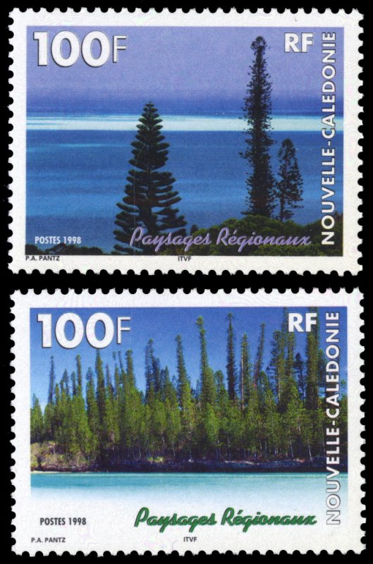 New Caledonia 1998 Scott #804-805 Mint Never Hinged