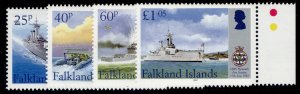 FALKLAND ISLANDS QEII SG1072-1075, 2007 Maritime Heritage set, NH MINT. Cat £15.