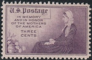 738 MH single Whistler's Mother, flat plate printing (perf. 11x11)
